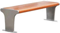 Patio Benches for Outdoors Outdoor Park Chair Stainless Steel Bench Courtyard Leisure Seat Garden Benches for Outdoors