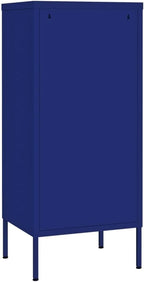 Steel Storage Cabinet Navy Blue 16.7x13.8x40 in with 2 Adjustable Shelves, 132.3 lb Total Load, Floor Cabinet for Bathroom, Kitchen, Pantry and Garage Organization