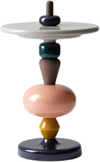 Fashionable and Creative Side Table, Mini Leisure Drink Table, Round Accent Table, Suitable for Living Rooms, Bedrooms and Balconies