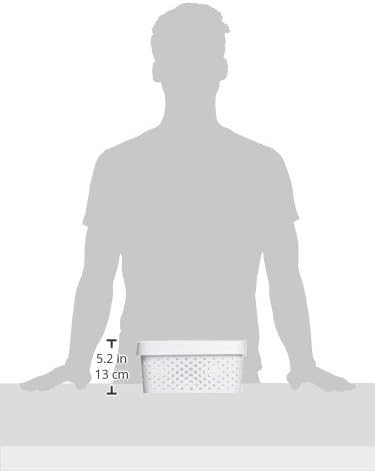 Curver 04760-N23-00 Infinity Storage Box Infinity Gepunktet 10,55x7,32x4,88in in White
