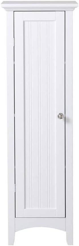 OS Home and Office Furniture 15" 1-Door Wood Kitchen Storage Pantry in White