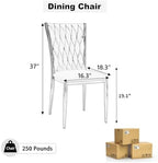 Modern Dining Chairs Set of 6, Light Grey Velvet Woven Kitchen Chair with Silver Metal Legs, Upholstered Cushion & High Back Design, Mid-Century Dining Chairs for Kitchen, Living Room