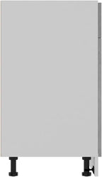 Concrete Grey Engineered Wood Cabinet with Drawers, Spacious Storage for Kitchen, Pantry, Dining Room, Modern Home Furniture