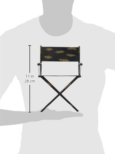 Design Toscano Hollywood Movie Director's Chair Home Theater Decor Statue, 10 Inch, Metalware, Rust