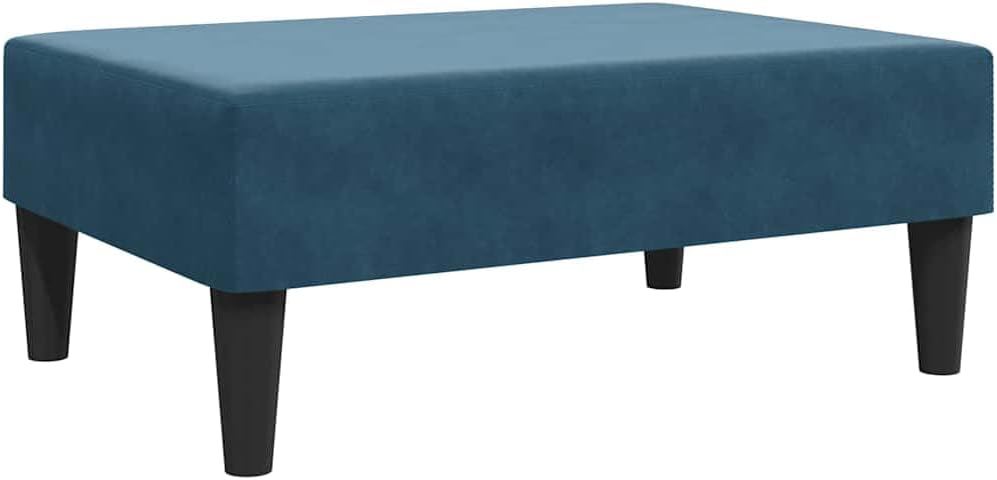 Velvet Footstool 30.3x21.7x12.2 Inches, Cozy and Stable Footrest with Plywood Frame, Soft Velvet Upholstered Stool for Living Room, Modern Design