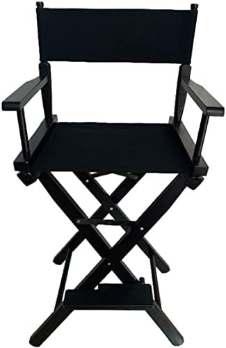 Upone 18''L X 15''W Director Chair Canvas Replacement Cover kit for 18'' Directors Chairs,Movie Chair, Replacement Canvas Seat and Back for Home Director Chair Medium Size(Black)