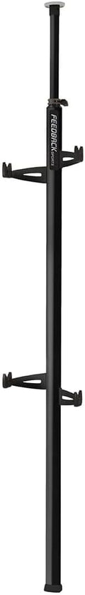 Feedback Sports Velo Column Floor-to-Ceiling Bicycle Storage, Black, Aluminum, 2-Bike Hanger, 2.1m to 10m
