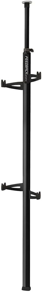 Feedback Sports Velo Column Floor-to-Ceiling Bicycle Storage, Black, Aluminum, 2-Bike Hanger, 2.1m to 10m