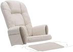 Luxury Glider Rocker Cushions 5 Piece Set, Soft Velvet Nursery Chair Pads with Zipper & Storage Pocket, Anti Slip Backrest Seat for Breastfeeding