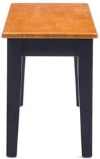 Boraam Shaker Bench, Black/Oak
