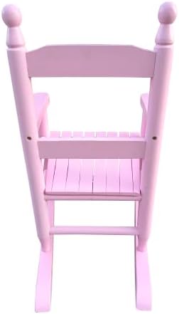 Modern Classic Toddler Rocker Chairs, Indoor & Outdoor Kids Rocking Chair for Children Ages 3-6, Solid Wood Children's Rocking Chair Suitable for Patio, Garden, Playroom, Balcony,Light Pink