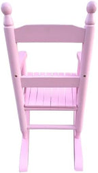 Modern Classic Toddler Rocker Chairs, Indoor & Outdoor Kids Rocking Chair for Children Ages 3-6, Solid Wood Children's Rocking Chair Suitable for Patio, Garden, Playroom, Balcony,Light Pink