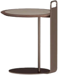 Living Room Sofa Side Table Tea Light Luxury Home Bedroom Saddle Leather Storage Small
