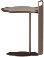 Living Room Sofa Side Table Tea Light Luxury Home Bedroom Saddle Leather Storage Small