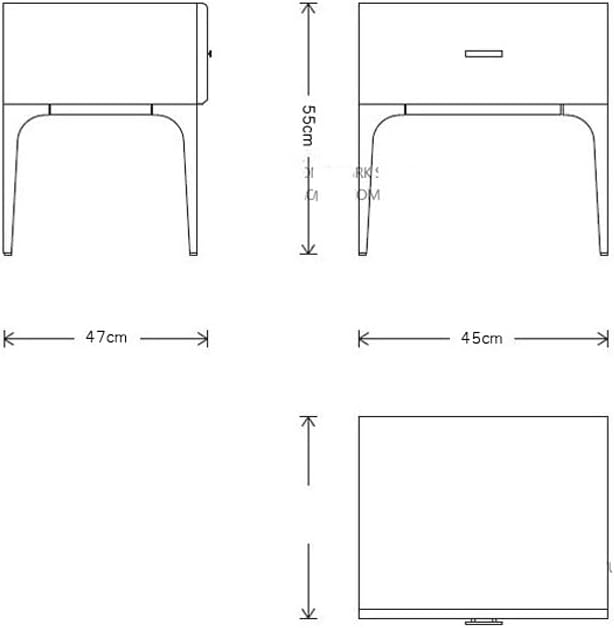 Vintage Furniture Single Draw Bedside Table Storage Space to Make The Bed More Tidy