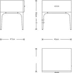 Vintage Furniture Single Draw Bedside Table Storage Space to Make The Bed More Tidy