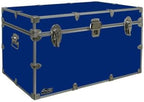 C&N Footlockers - XL Graduate Storage Trunk - Made in the USA - STEEL Footlocker for College Dorm Room & Summer Camp - 32 x 18 x 18.5 Inches (Dark Green)