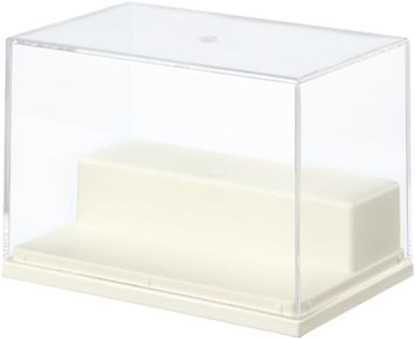 1 Pack 2-Tier Clear Acrylic Display Case with Solid Base - Dustproof Storage Cabinet for Figurines, Memorabilia & Collectibles