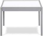 Olive & Opie Gibson 3-Piece Dry Erase Kids Table & Chair Set, Gray