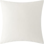 OiseauVoler Decorative 3D Flower Throw Pillow Covers Handmade Cushion Cover Cases for Couch Bed Living Room Farmhouse Home Decor 18 x 18 Inch Cream White