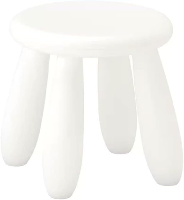 Kids Step Stool, Kindergarten Study Stools, Lightweight Footstools are Sturdy and Durable, Very Suitable for Use in The Kitchen, Bathroom and Bedroom (White)