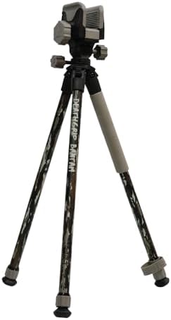 BOG DeathGrip Aluminum Tripod with Durable Frame, Lightweight, Stable Design, Bubble Level, Adjustable Legs, Shooting Rest, and Hands-Free Operation for Hunting, Shooting, and Outdoors