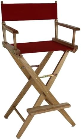 American Trails Extra-Wide Premium 30" Director's Chair Black Frame with Black Canvas, Bar Height