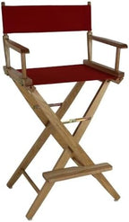 American Trails Extra-Wide Premium 30" Director's Chair Black Frame with Black Canvas, Bar Height