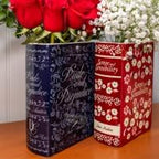 Steel Mill & Co Original Jane Austen Book-Shaped Decorative Vase, Ceramic Vases for Home Decor, Cute Bookshelf Decor, Unique Vase for Book Lovers (Sense and Sensibility)
