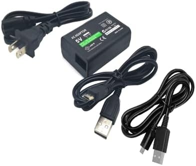 RUITROLIKER AC Adapter Replacement Power Supply with 3.93FT USB Cable Charging Cord Compatible with PS Vita 2000