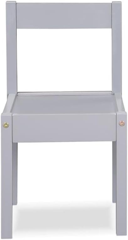 Olive & Opie Gibson 3-Piece Dry Erase Kids Table & Chair Set, Gray