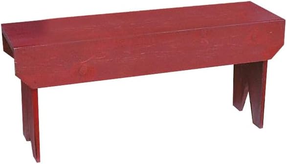 3 ft. Simple Wood Bench, Antique Cottage