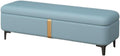Modern Shoe Changing Bench Light Luxury Storage Long Sofa Rectangular Bed End Stool Entryway(Blue)