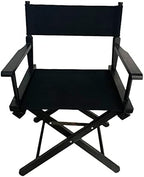Upone 18''L X 15''W Director Chair Canvas Replacement Cover kit for 18'' Directors Chairs,Movie Chair, Replacement Canvas Seat and Back for Home Director Chair Medium Size(Black)