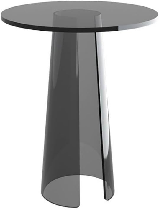 Acrylic End Table, Transparent Bedside Nightstand for Small Spaces, Durable and Lightweight Side Table for Living Room and Bedroom Decor