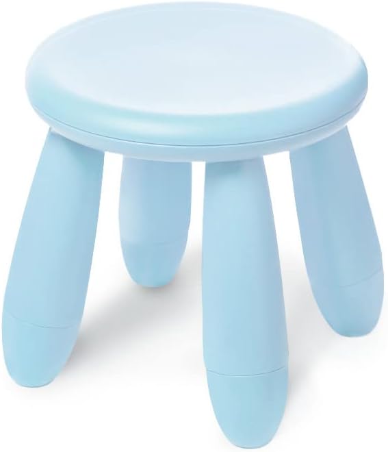 Children'S Footstools, Kindergarten Learning Stools,Children's Dresser Stool, Plastic Light Footstools Are Durable and Movable (Blue)