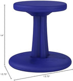 Kore Kids Wobble Stool, Flexible Seating, Ages 6-7, 14in, Blue | Wiggle chair for classroom and home boosts focus, improves posture, and provides an energy outlet; anti-tip base; Made in USA
