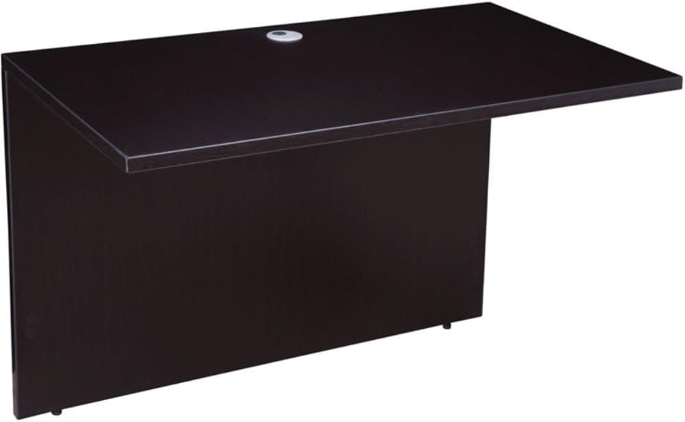 Boss Office Products Holland Executive U-Shape Desk with File Storage Pedestal and Hutch, 66", Mocha