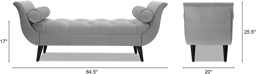 Jennifer Taylor Home Alma Tufted Flared Arm Entryway Bench