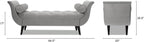 Jennifer Taylor Home Alma Tufted Flared Arm Entryway Bench