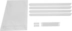Acrylic Folding Table TV Tray, Foldable Acrylic Computer Stand, X Table Leg Type Space Saving Side Tables for Living Room Bedroom