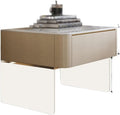 Transparent Coffee Table Nightstand Bedside Table for Bedroom Living Room Cafe
