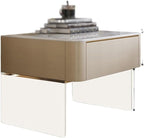 Transparent Coffee Table Nightstand Bedside Table for Bedroom Living Room Cafe