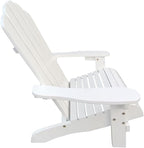 Kids Adirondack Chair, White Wood Children Outdoor Patio Chair and Child Garden Seat for Indoor Outdoor Porch Backyard Lawn Furniture