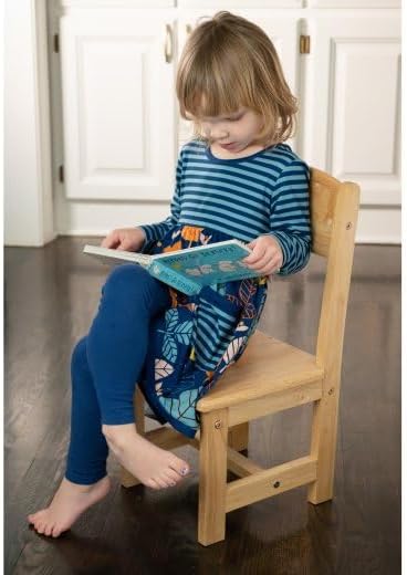 Constructive Playthings KRP-110 Classic Rubberwood Chair for Preschool and Classroom Seating, 10", Durable Classroom Furniture for Schools, Daycares & Learning Spaces