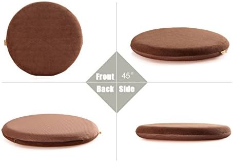 Sigmat Memory Foam Seat Cushion Anti-Slip Soft Round Stool Cushion Chair Pad 13 Inch Black