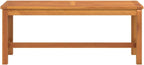 Garden Bench Natural Wood Solid Acacia Wood Medium Durable,Sturdy Solid Acacia Wood Garden Bench with Rustic Charm for Outdoor & Indoor Use Patio Furniture