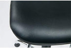 Office Star DC Series Pneumatic Drafting Chair with Vinyl Stool and Back, Heavy Duty Chrome Teardrop Footrest, Black
