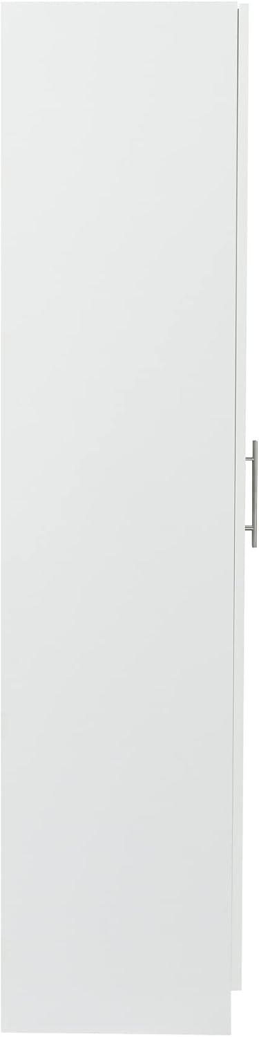 LUMISOL High Kitchen Pantry Cabinet with 2 Doors, Buffet Cupboards Sideboard with 3 Shelves, Kitchen Hutch for Living Room Dining Room, White