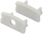 Hunhun 15-Pack End Caps and Mounting Clips for Hunhun U Shape LED Aluminum Channel System (U channel type)